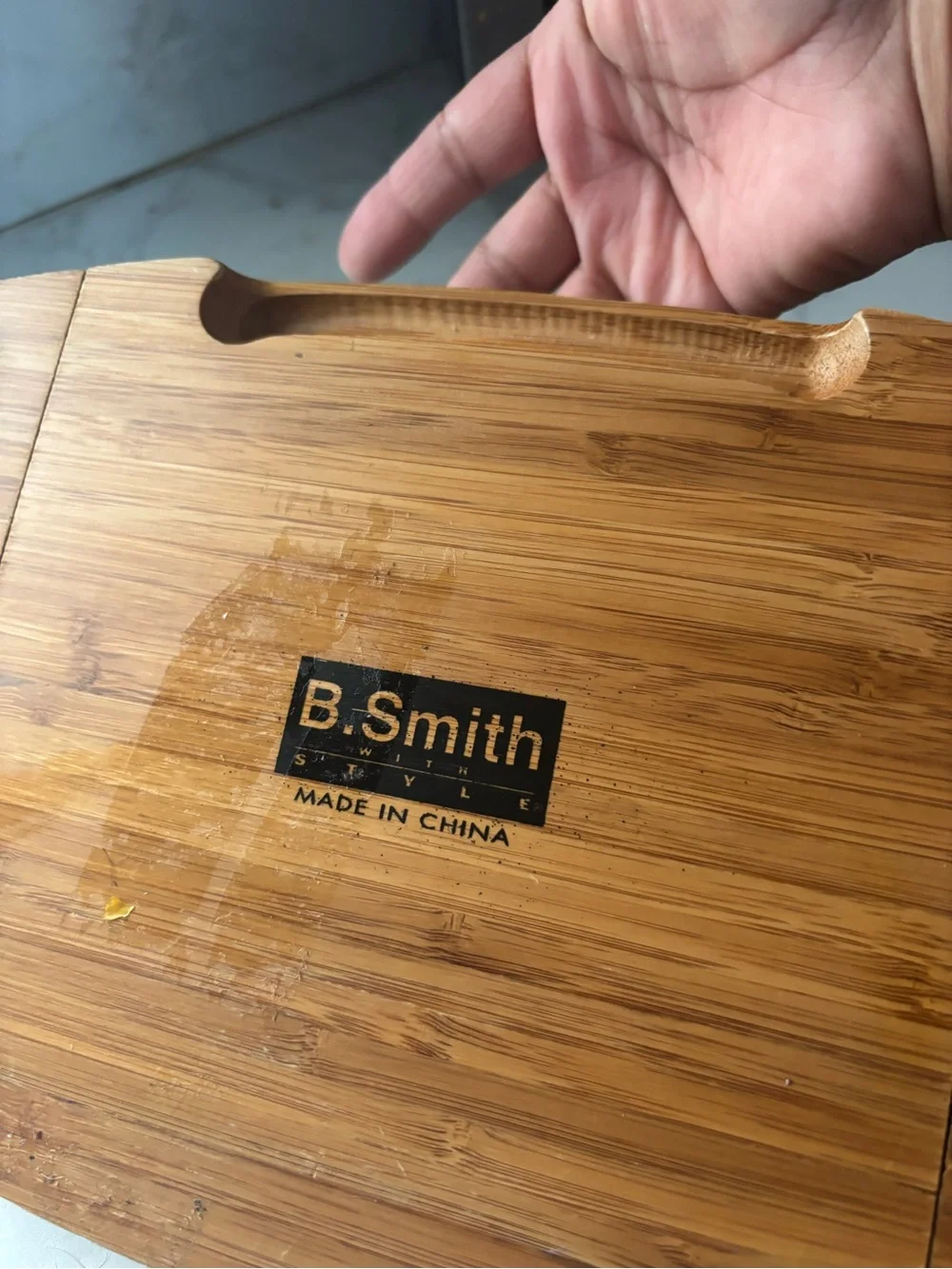 Vintage Cheese Serving Tray board set with utensils.